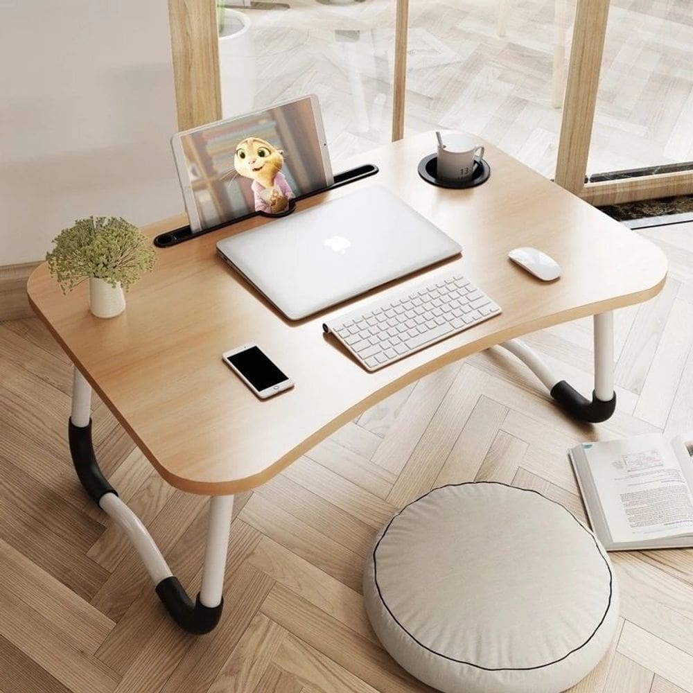 Mesa Suporte Para Notebook Laptop Dobrável Para Colo - Jolitex MEK - Madeira