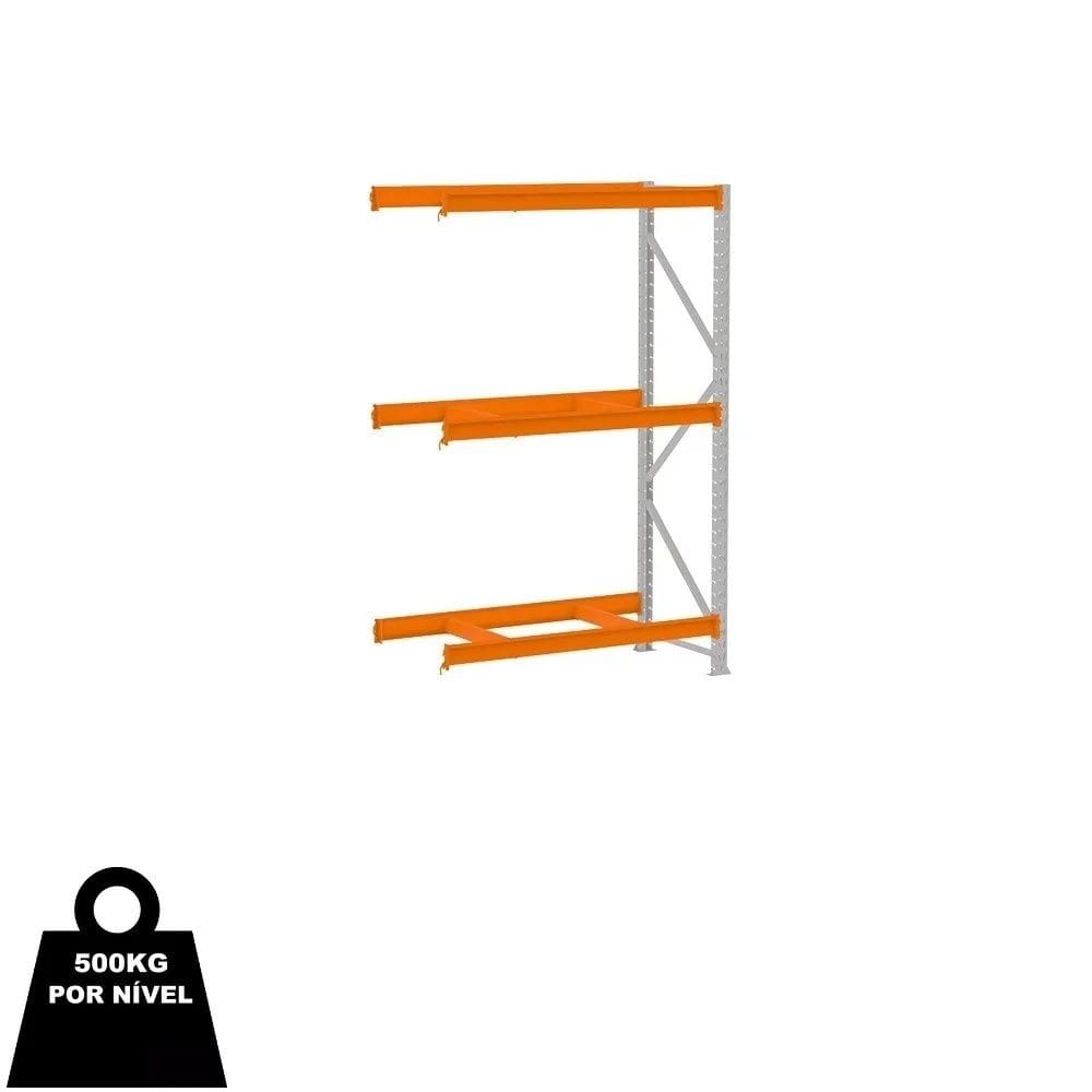 Mini Porta Pallet 500Kg Continuação 2,00m x 1,20m x 80cm