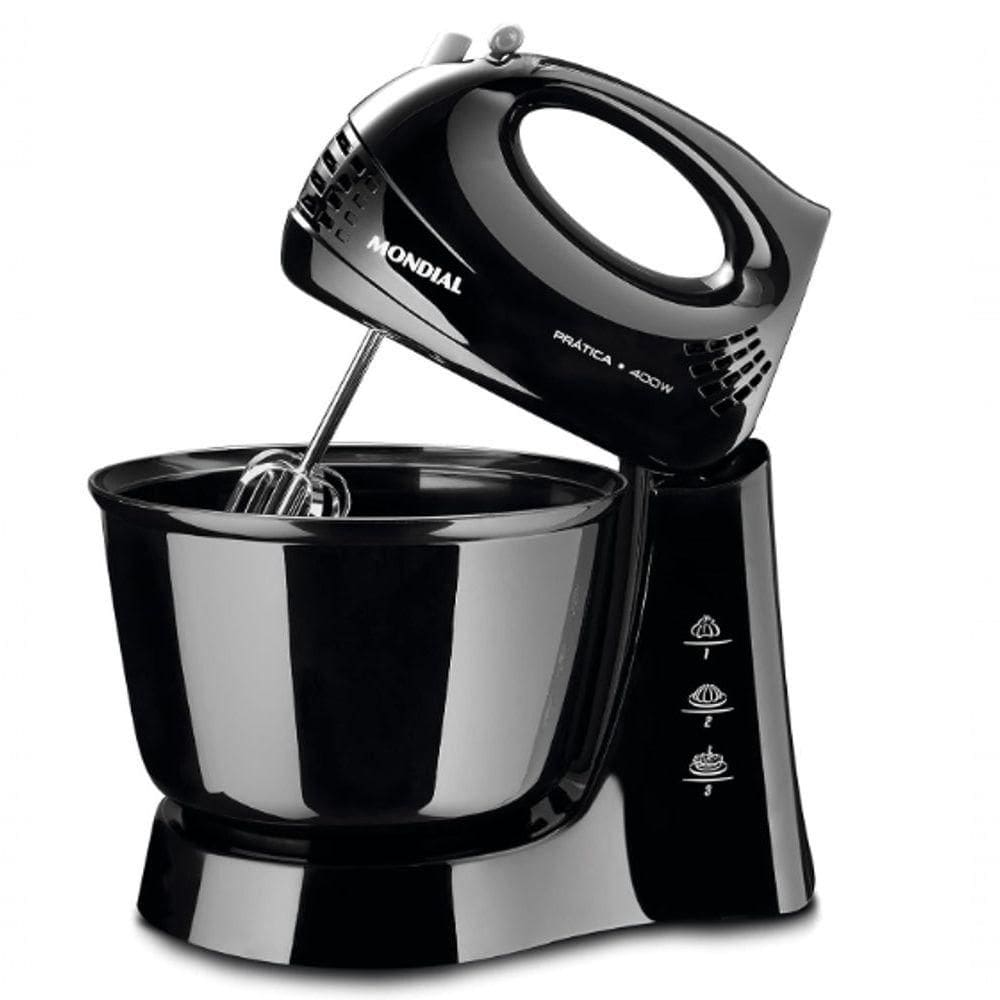Batedeira Mondial Ultra Turbo 400w 3 Velocidades 220V Preto