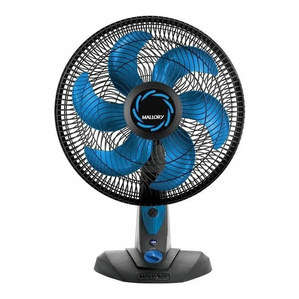 Ventilador De Mesa Ultra Turbo Mallory 40cm 220V Preto-azul