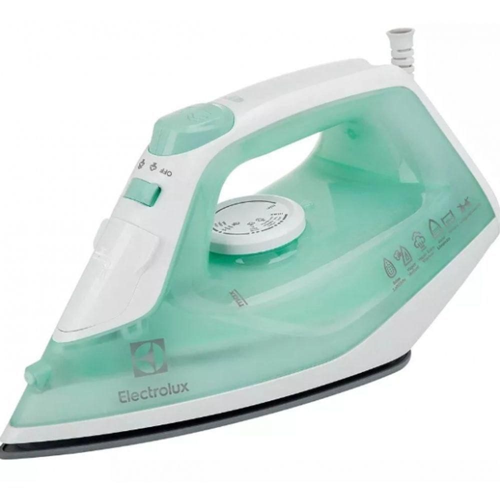 Ferro De Passar Roupas A Vapor Electrolux 1200w Antiaderente Verde 220V