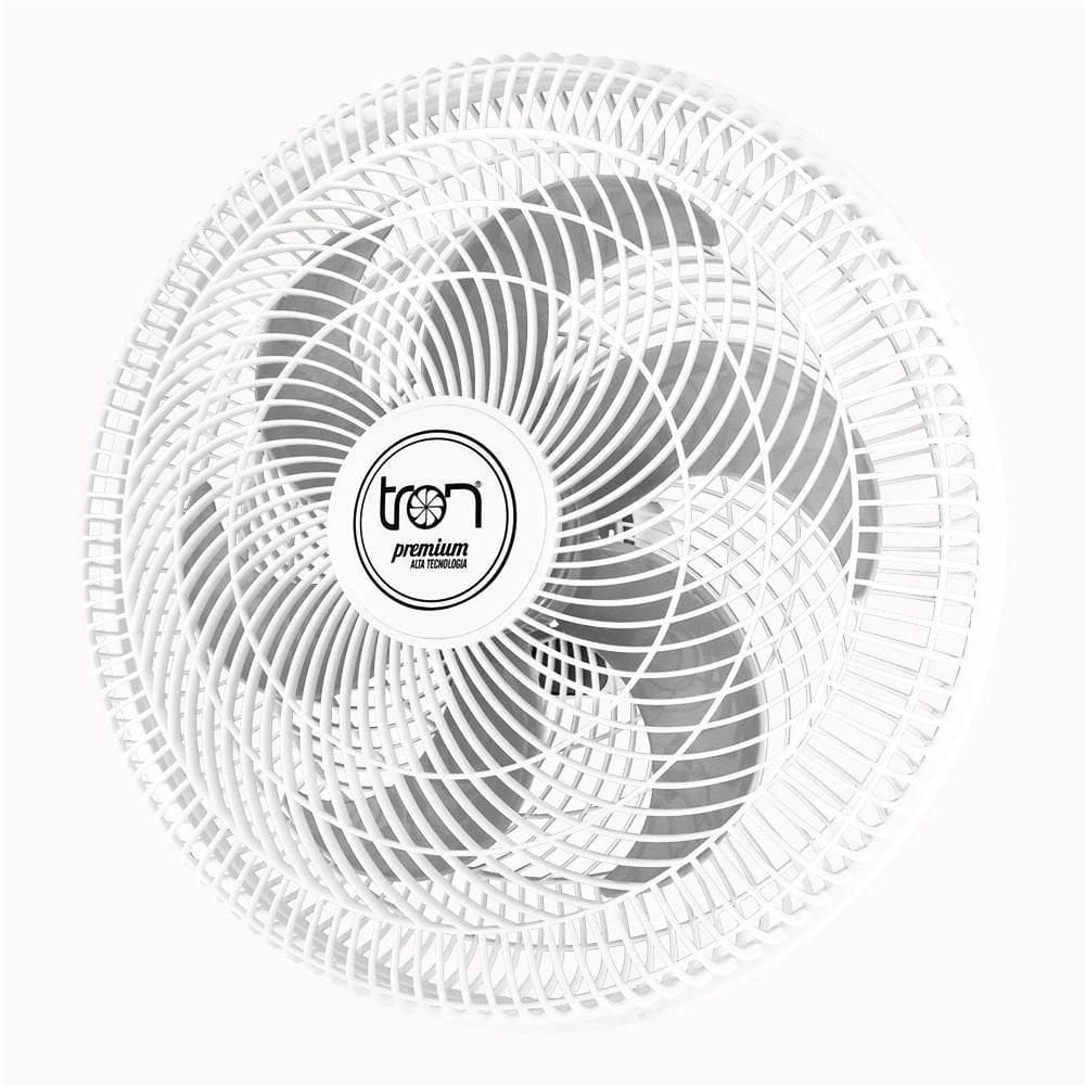 Ventilador Parede Lorena Branco Oscilante 220v Pás Prata
