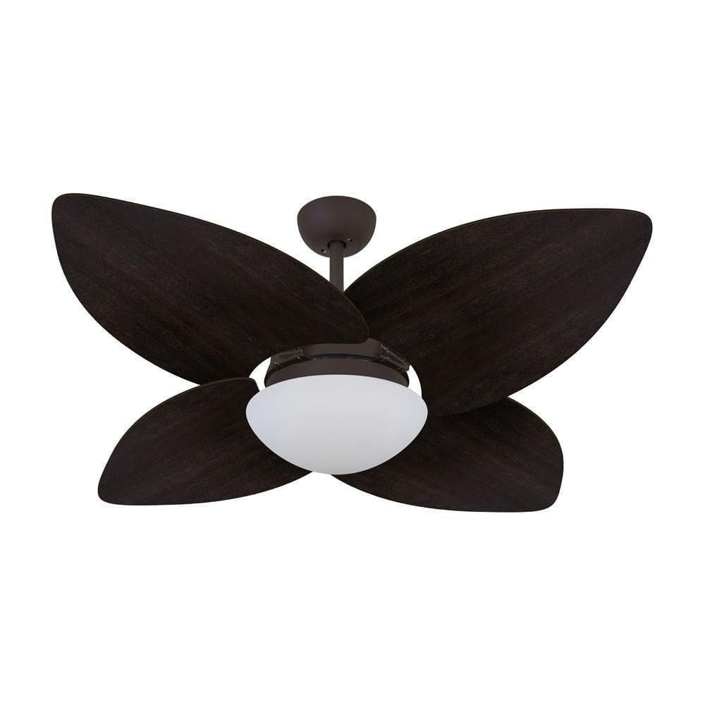 Ventilador De Teto Dormamu Marrom Texturizado 4 Pás 127v