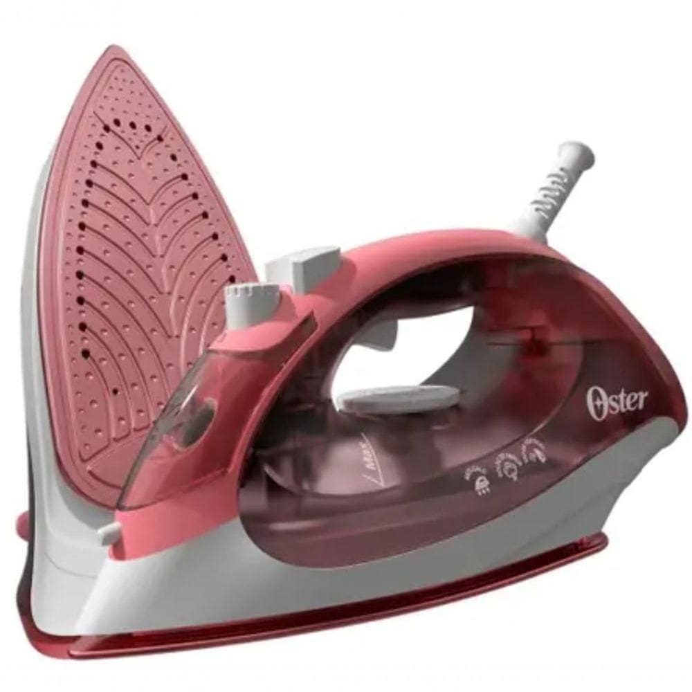 Ferro De Passar A Vapor Oster 1200w Antiaderente Aeroceramic Luxx Red 220V
