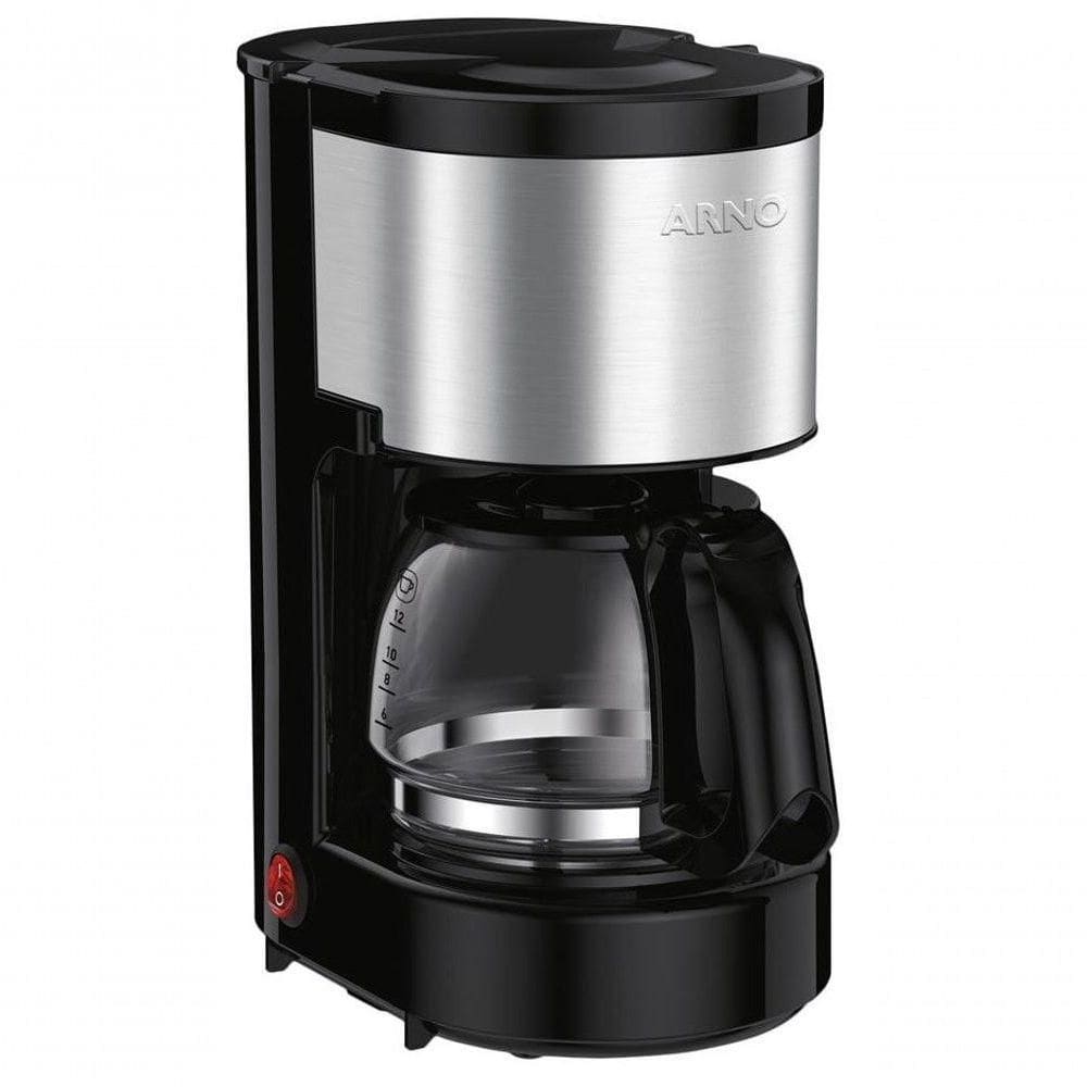 Cafeteira Eletrica Arno 12 Xicaras 650w - Inox-preta 220V