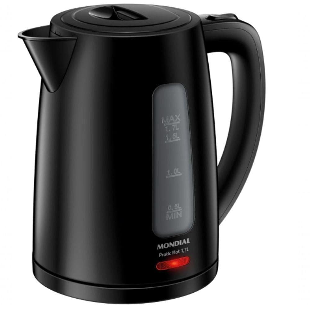 Chaleira Eletrica Mondial Luxx Black 1500w Desligamento Automatico 220V