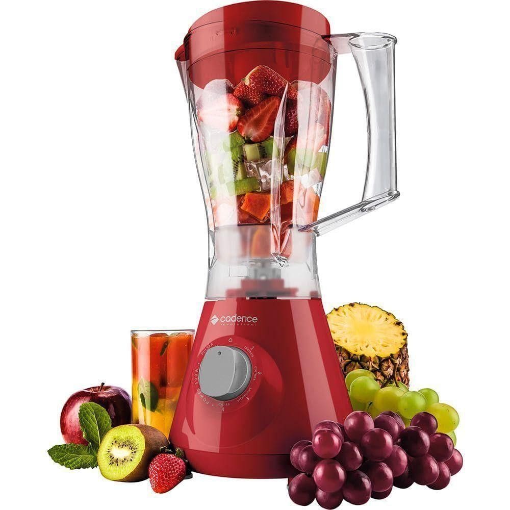Liquidificador Cadence Ultra Turbo 800w 2l Vermelho 110V