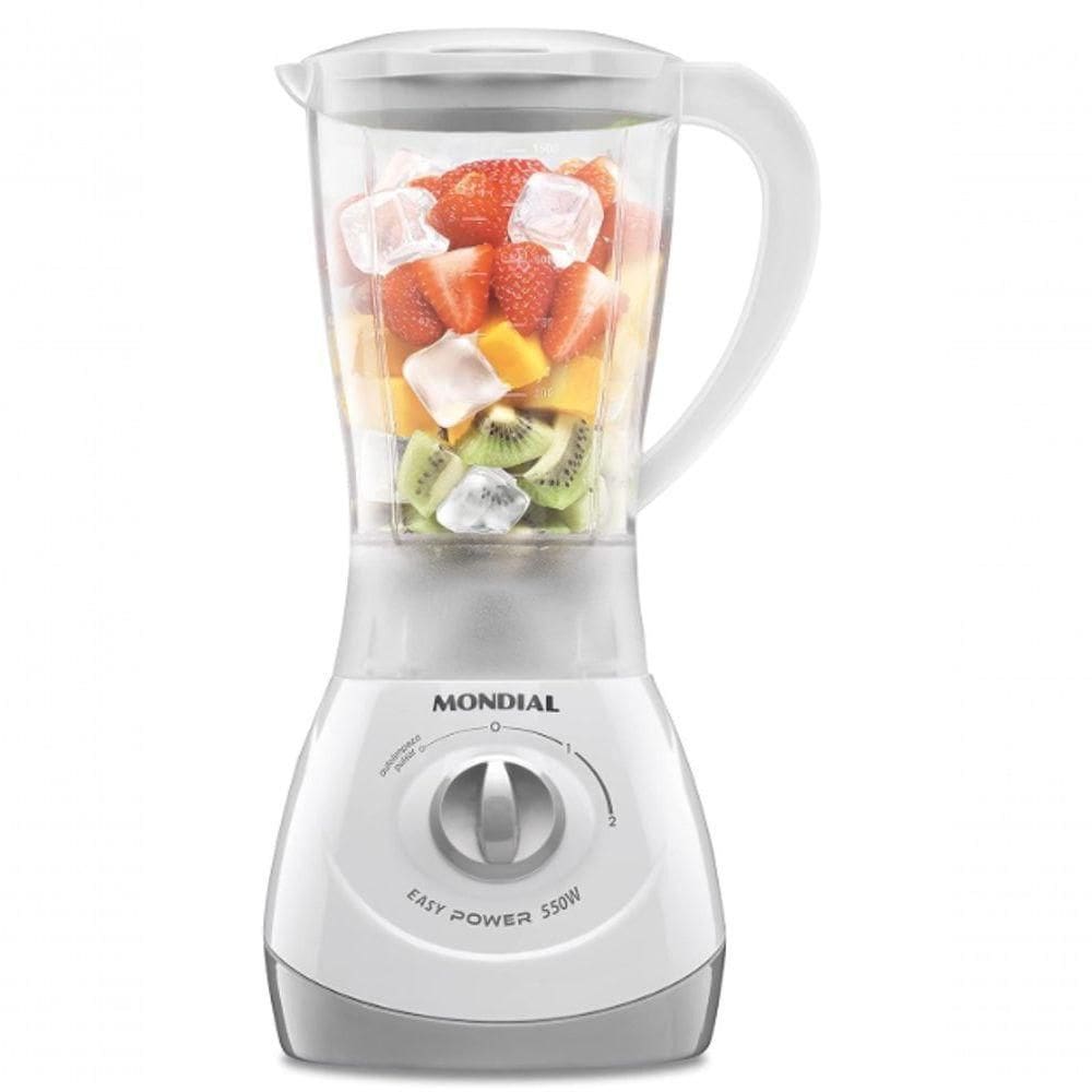 Liquidificador Mondial 2 Velocidades 550w 2l Compact Juice Branco 110V