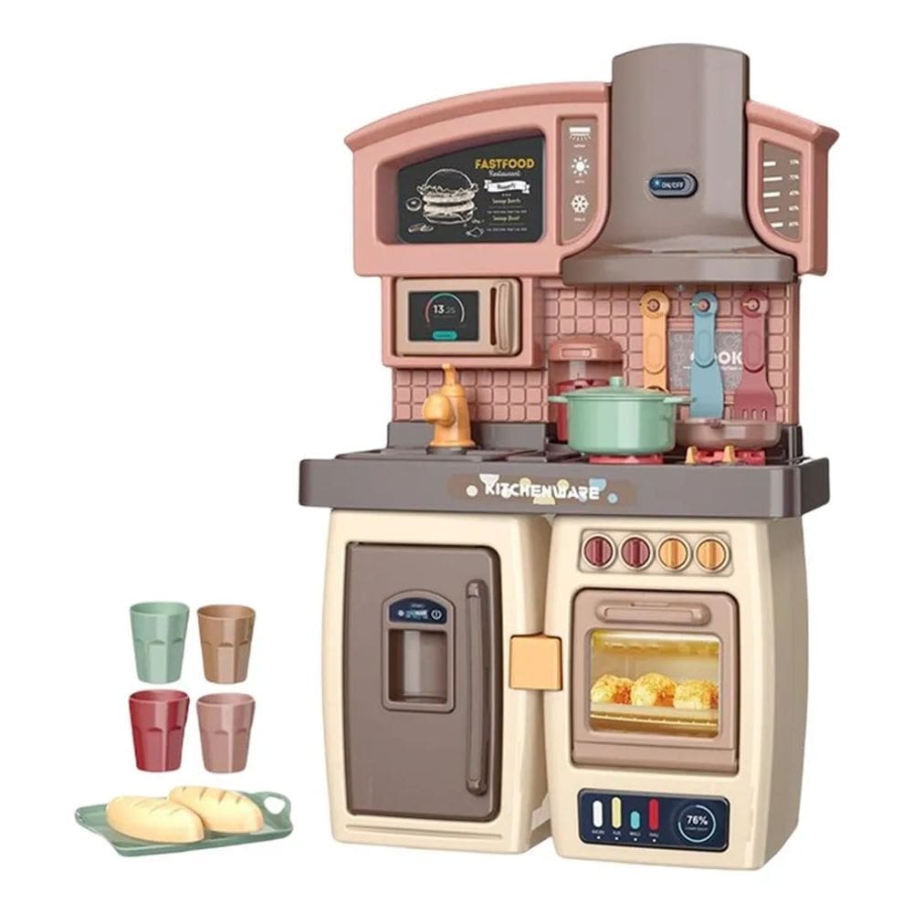Brinquedos De Aprendizagem De Cozinha a Pilha 2 em 1 Folia