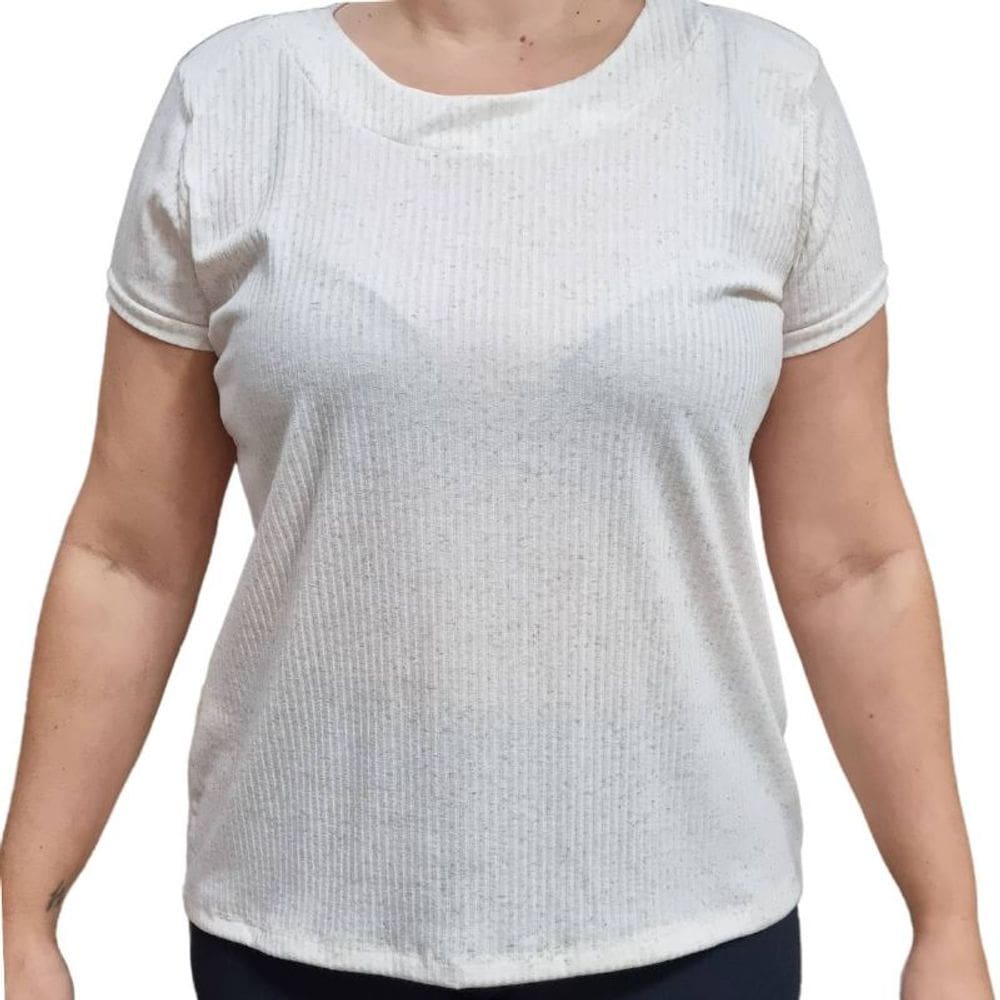 Blusa Feminina Manga Curta Essência