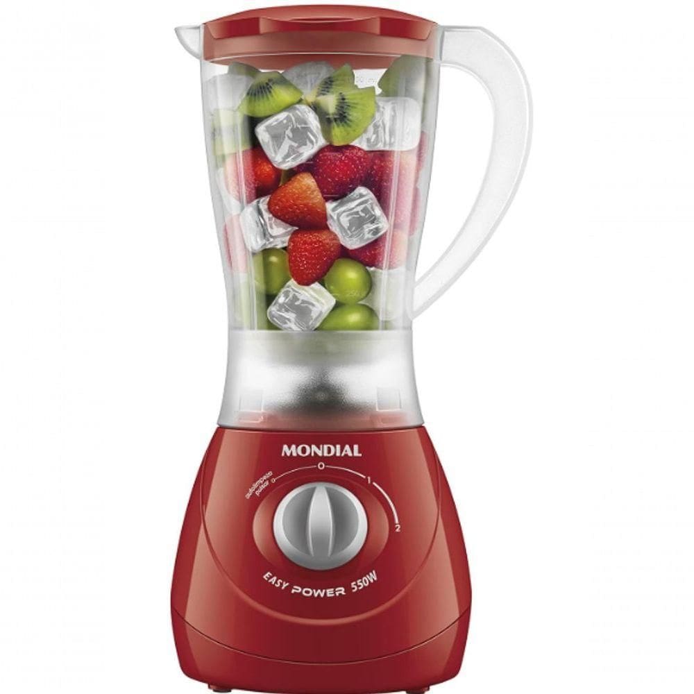 Liquidificador Mondial 2 Velocidades 550w 2l Compact Juice Vermelho 220V