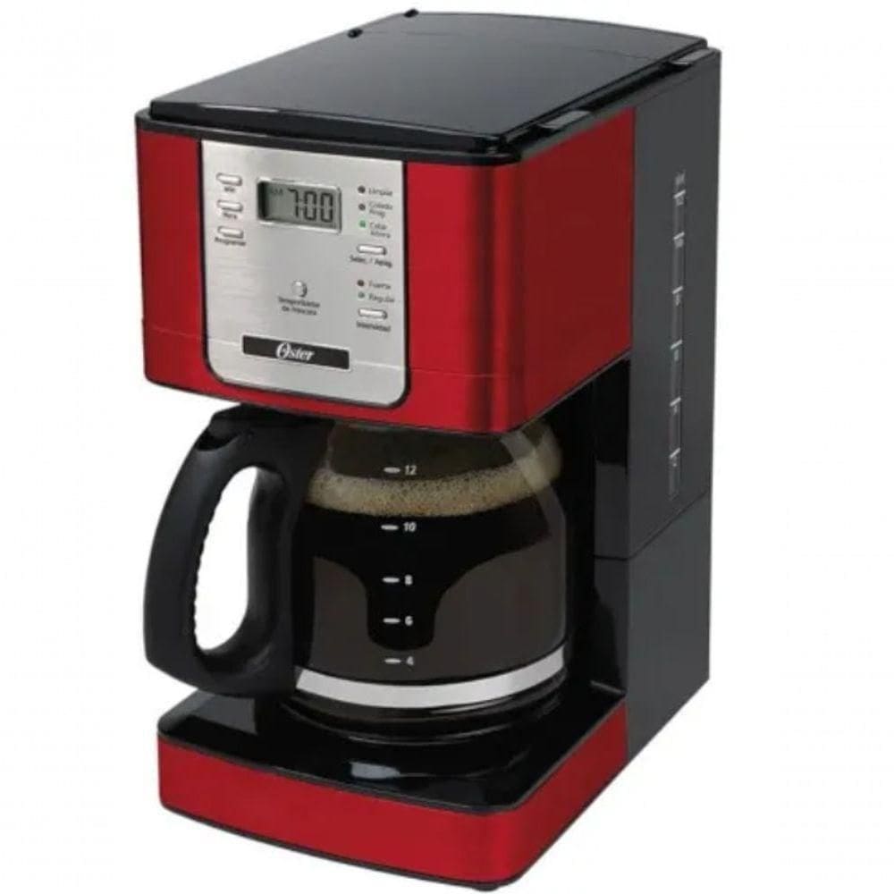 Cafeteira Eletrica Digital Programavel Oster Faz 12 Cafes Luxx Red 110V