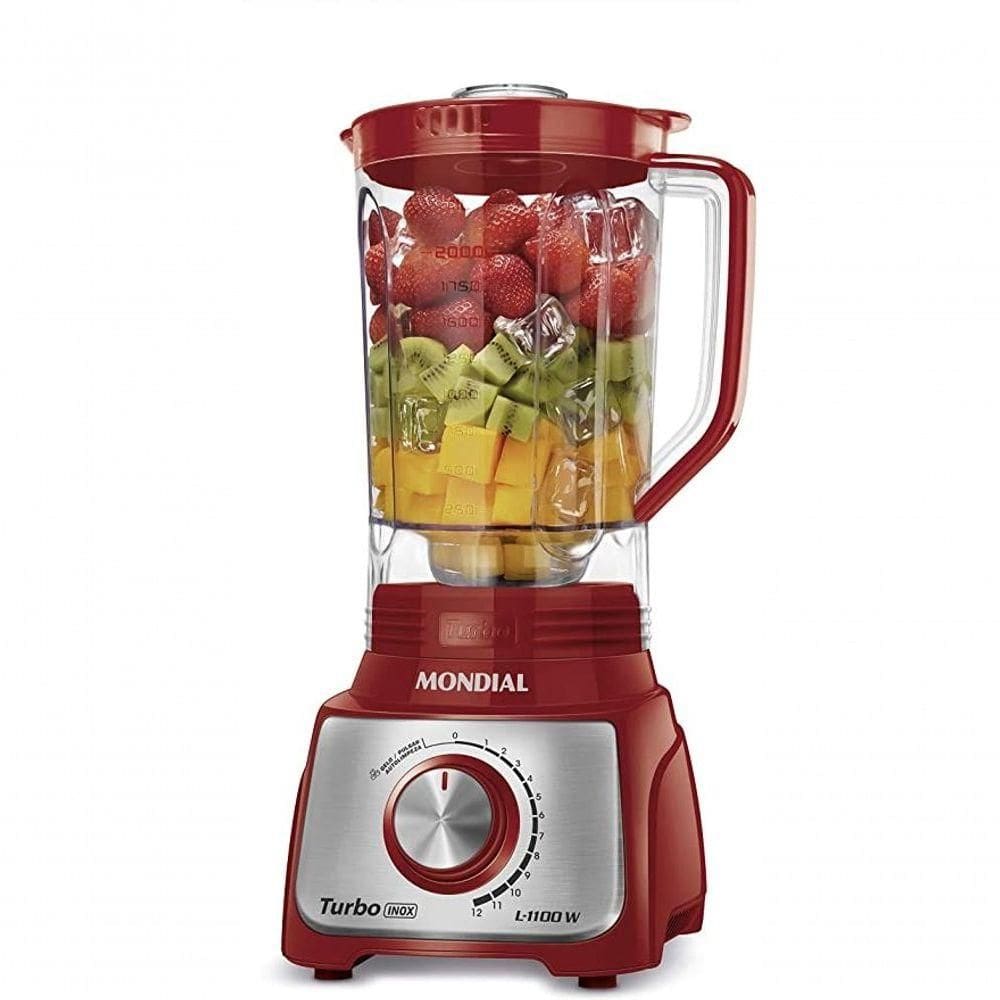 Liquidificador Mondial 1200w Luxx Line 3l Vermelho 220V