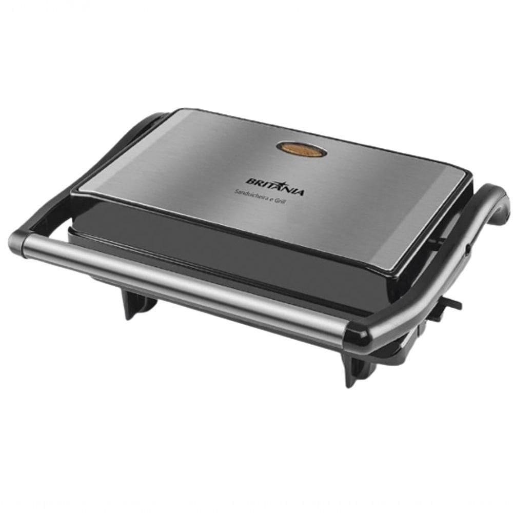Sanduicheira Grill Britania Platinum 220V Antiaderente