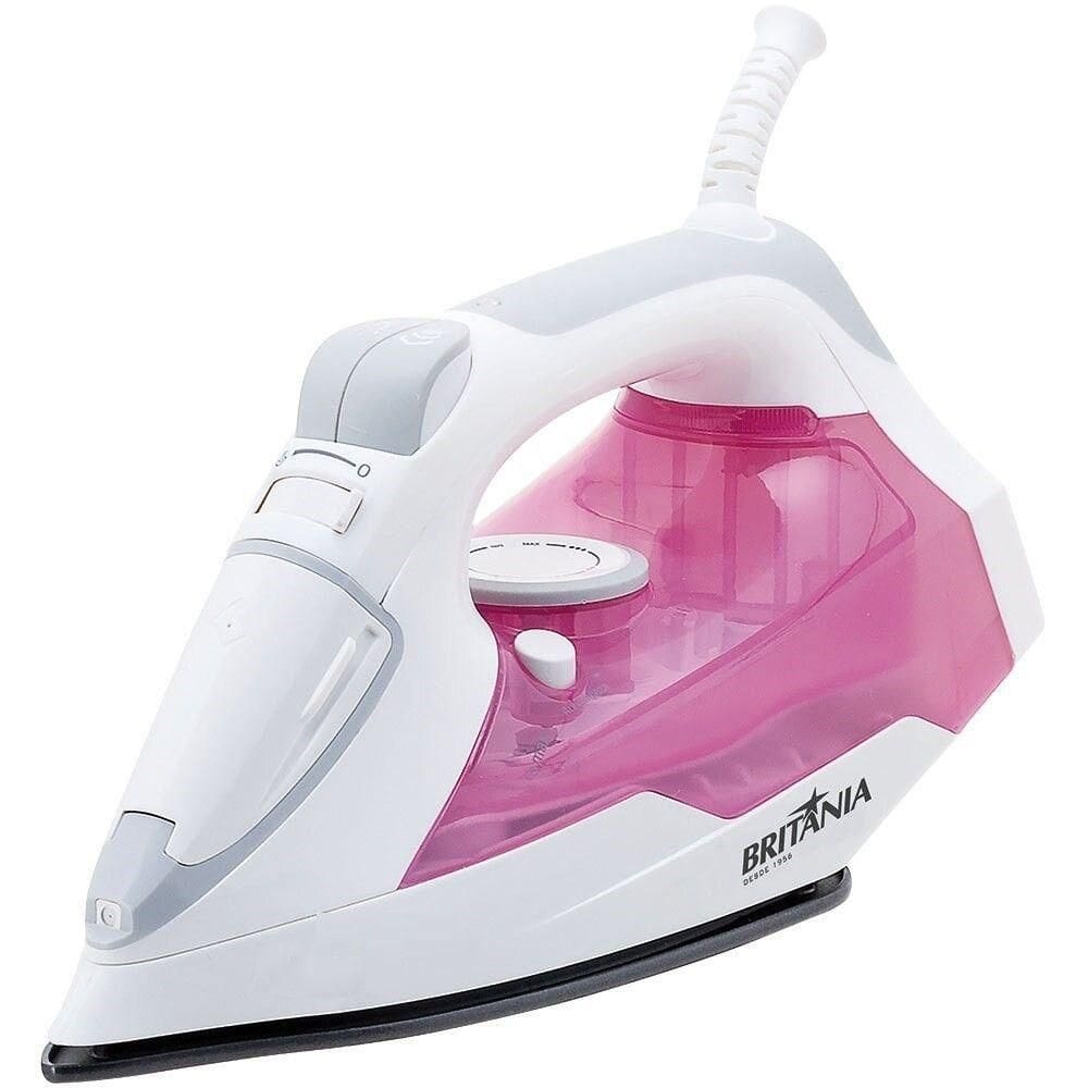 Ferro De Passar A Vapor Britania Branco-rosa 110V