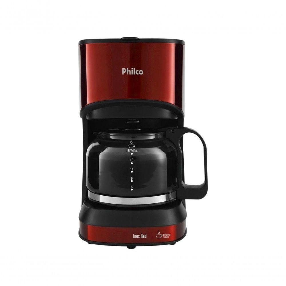 Cafeteira Philco Compact Red 550w 220V Faz 15 Cafés
