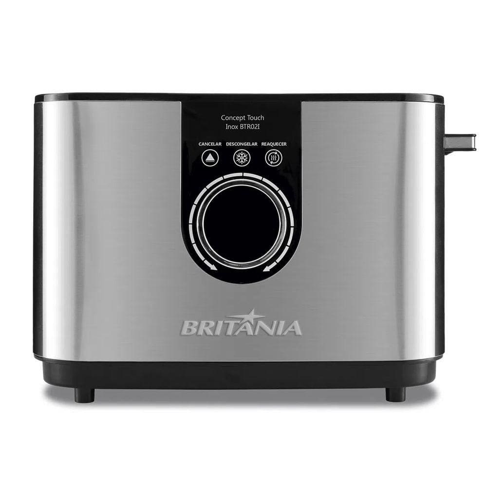 Torradeira Touch Britania Inox 7 Temperaturas 850w 220V