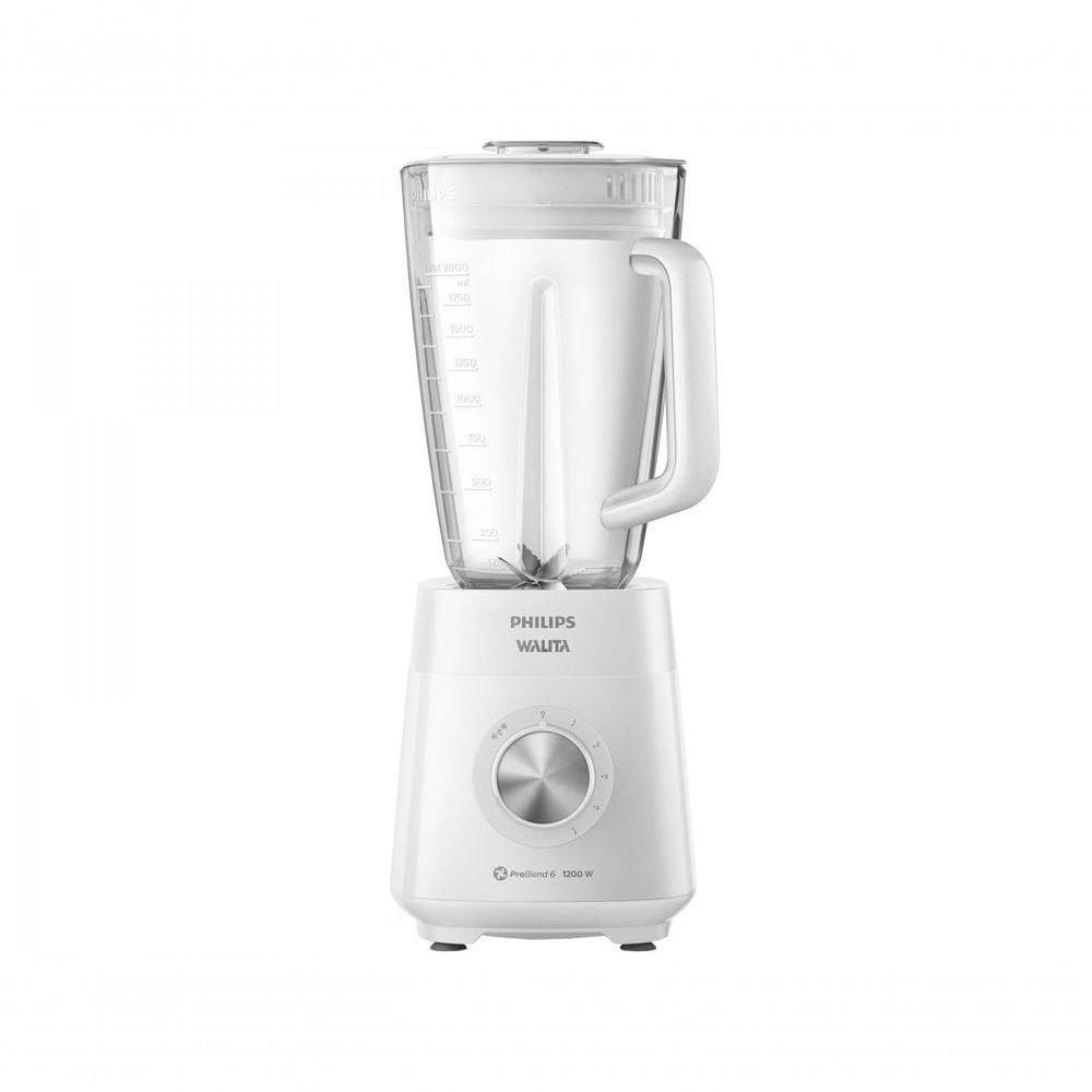 Liquidificador Philips Walita 1200w Com 5 Velocidades Função Pulsar Branco 220V