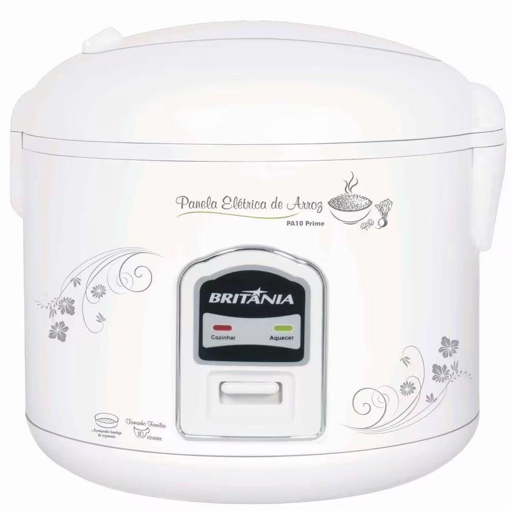 Panela De Arroz Britania Faz 10 Xicaras 700w Banco 110V