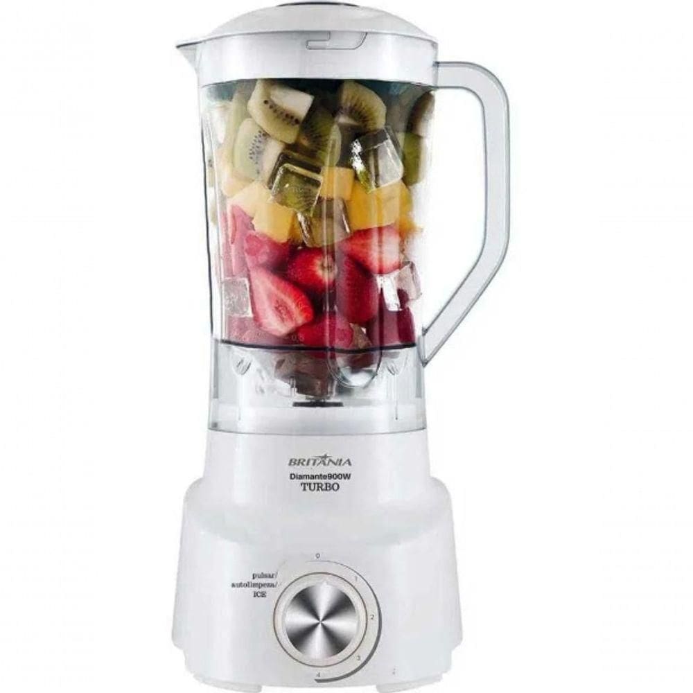 Liquidificador Britania Ultra Turbo 900w Branco 110V