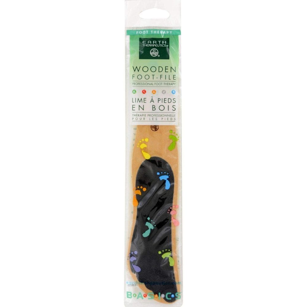 Foot File Earth Therapeutics de madeira 23,5 x 4,5 cm