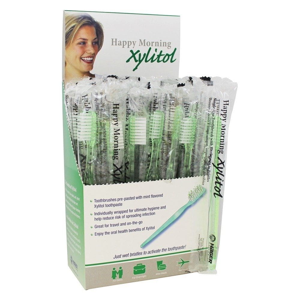 Escova de dentes Miradent Hager Pharma Happy Morning com xilitol
