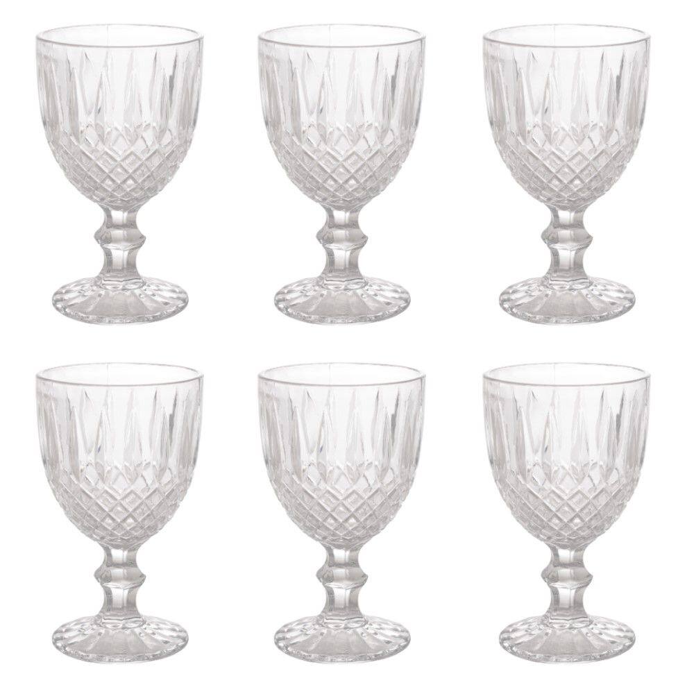 Conjunto 6 Taças para Água de Vidro 320 ml Greek Wolff