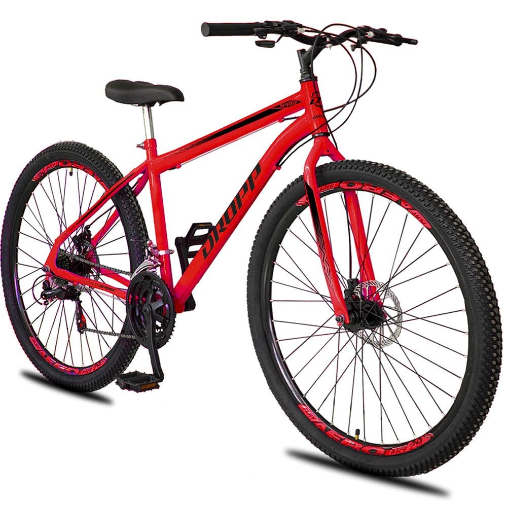 Bicicleta 29 Dropp Sport Aço 21 Marchas Freio a Disco