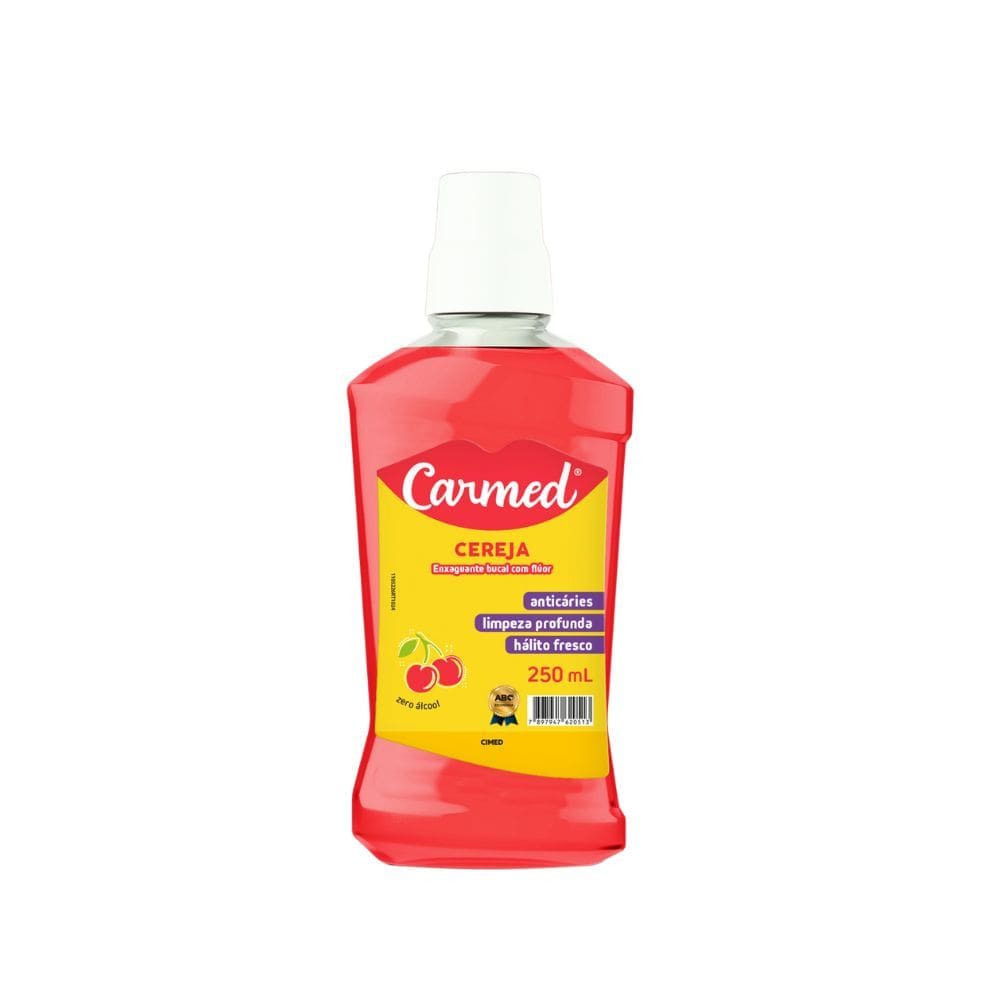 Enxaguante Bucal Carmed Cereja com Flúor 250ml
