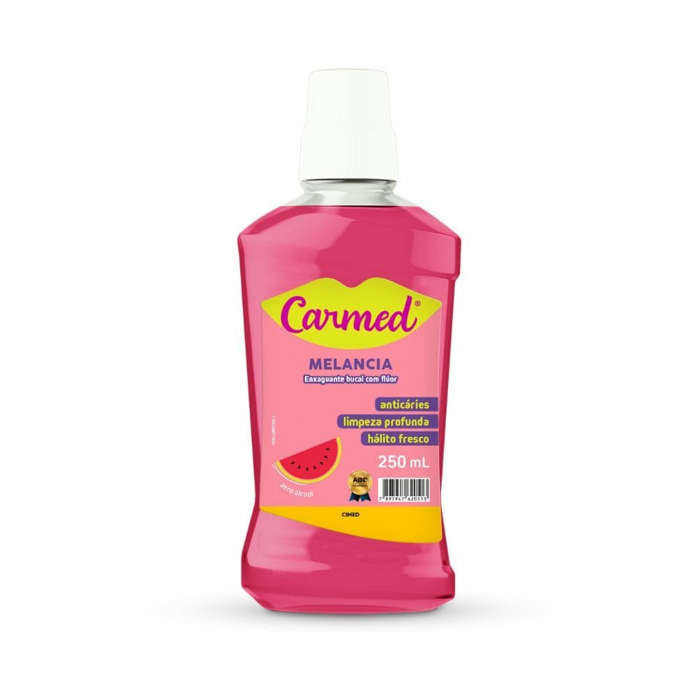 Enxaguante Bucal Carmed Melancia com Flúor 250ml