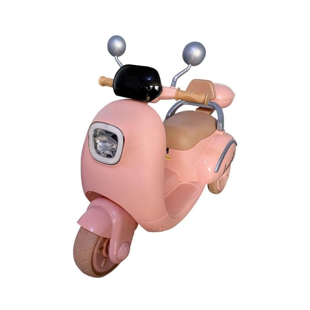 Moto Elétrica Scooter Lemn 6V Rosa Infantil 1246 - Bang Toys