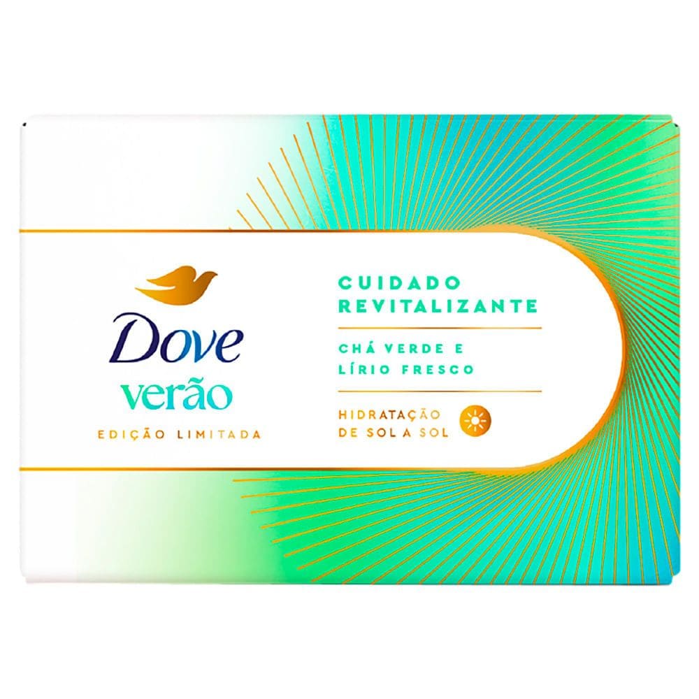Sabonete Dove Verão Cuidado Revitalizante Chá Verde e Lírio Fresco 90g