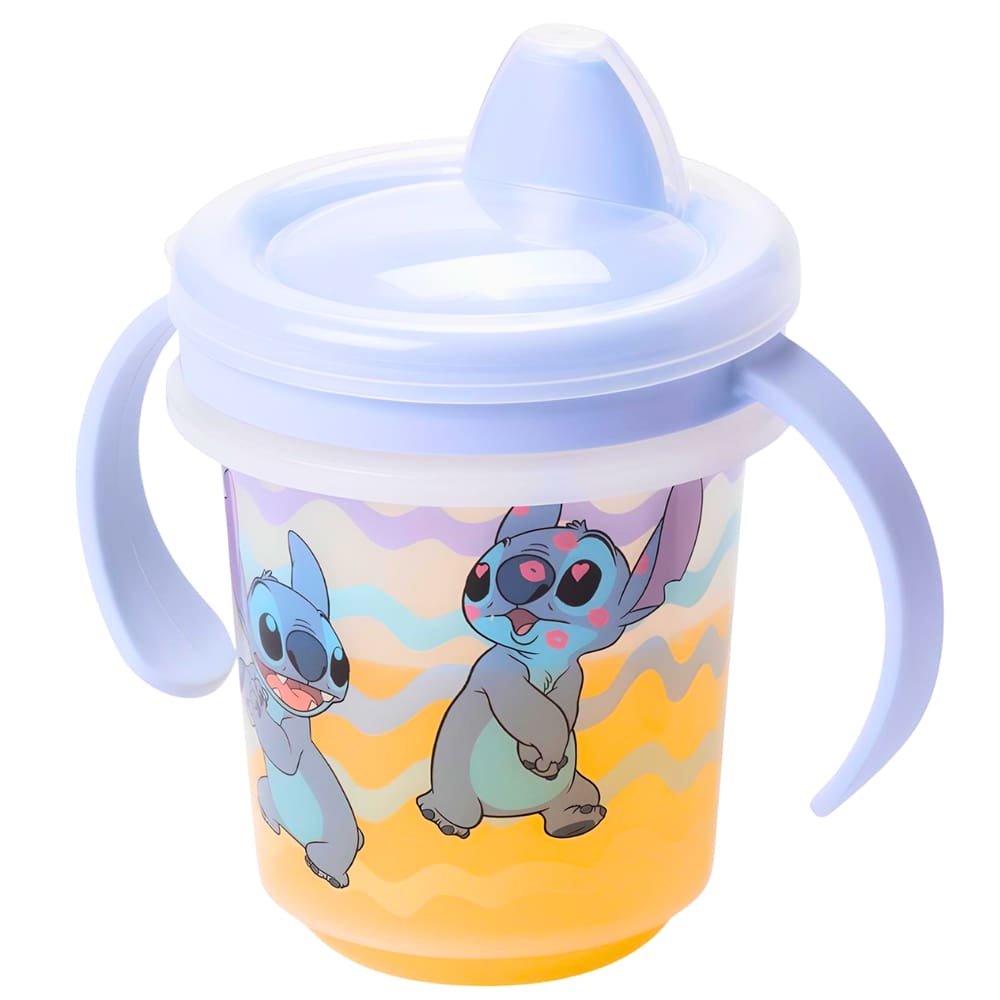 Caneca Infantil Decorada Disney Stitch Trio 280 ml Plasútil