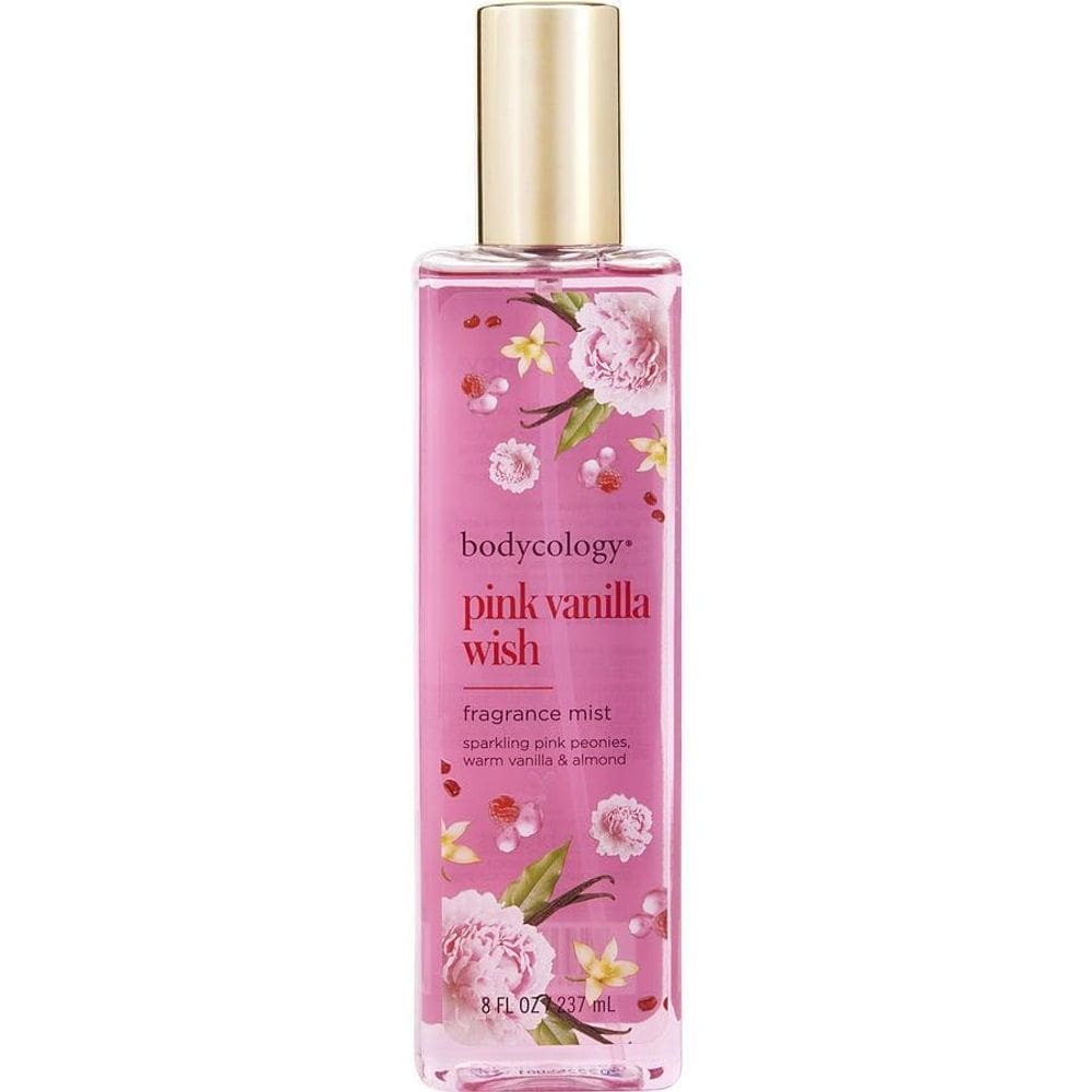 Água De Cheiro Feminino Bodycology Pink Vanilla Wish Fragrance Mist 236 Ml