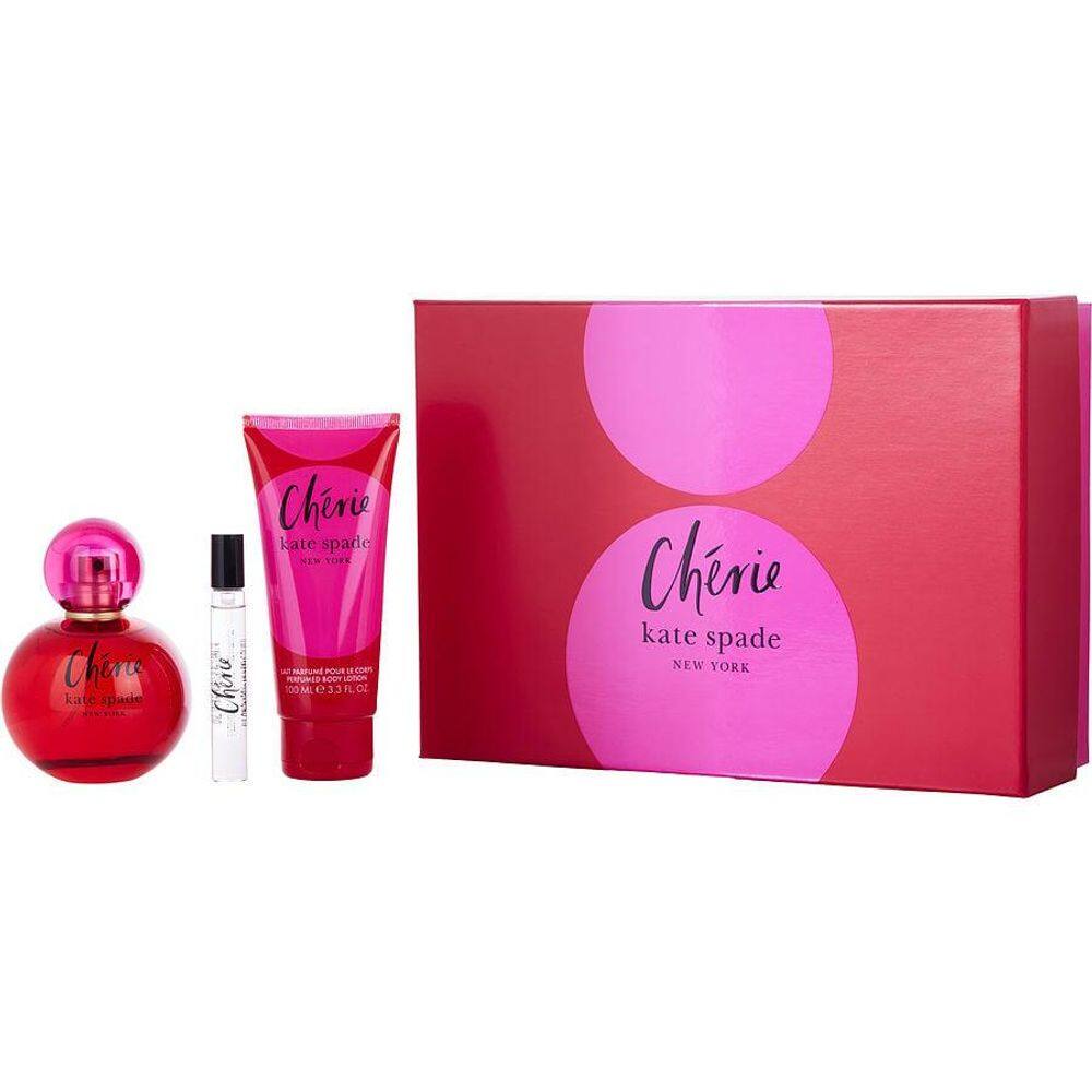 Perfume Feminino Kate Spade Cherie EDP Spray 100 Ml&Loção Corporal 5 Mini