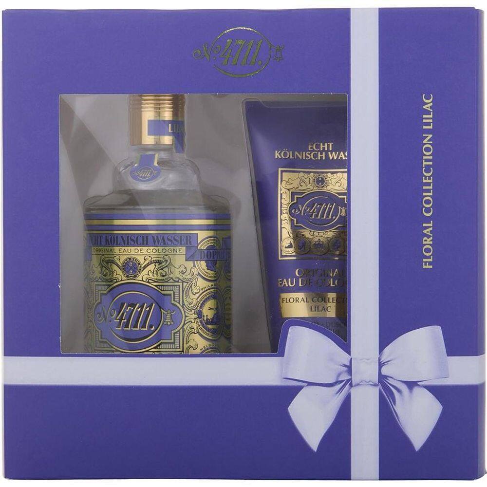Perfume Unisex 4711 Floral Collection Lilac Eau De Colônia Spray 100 Ml&Gel Banho 50