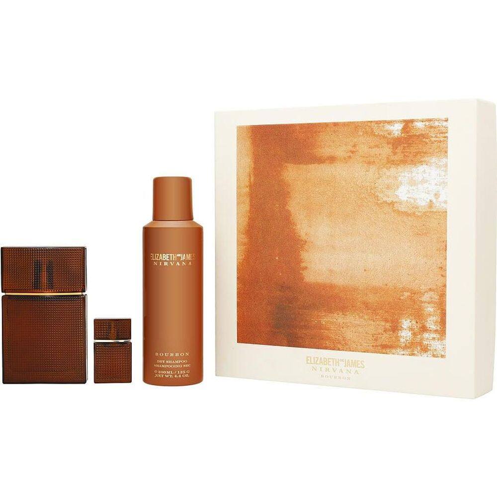 Perfume Feminino Elizabeth And James Nirvana Bourbon EDP Spray 50 Ml&Shampoo A Seco 120 6 Mini