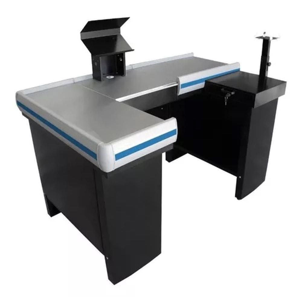 Caixa Supermercado Check-out Kit Para Automação Gaveta 1,50m