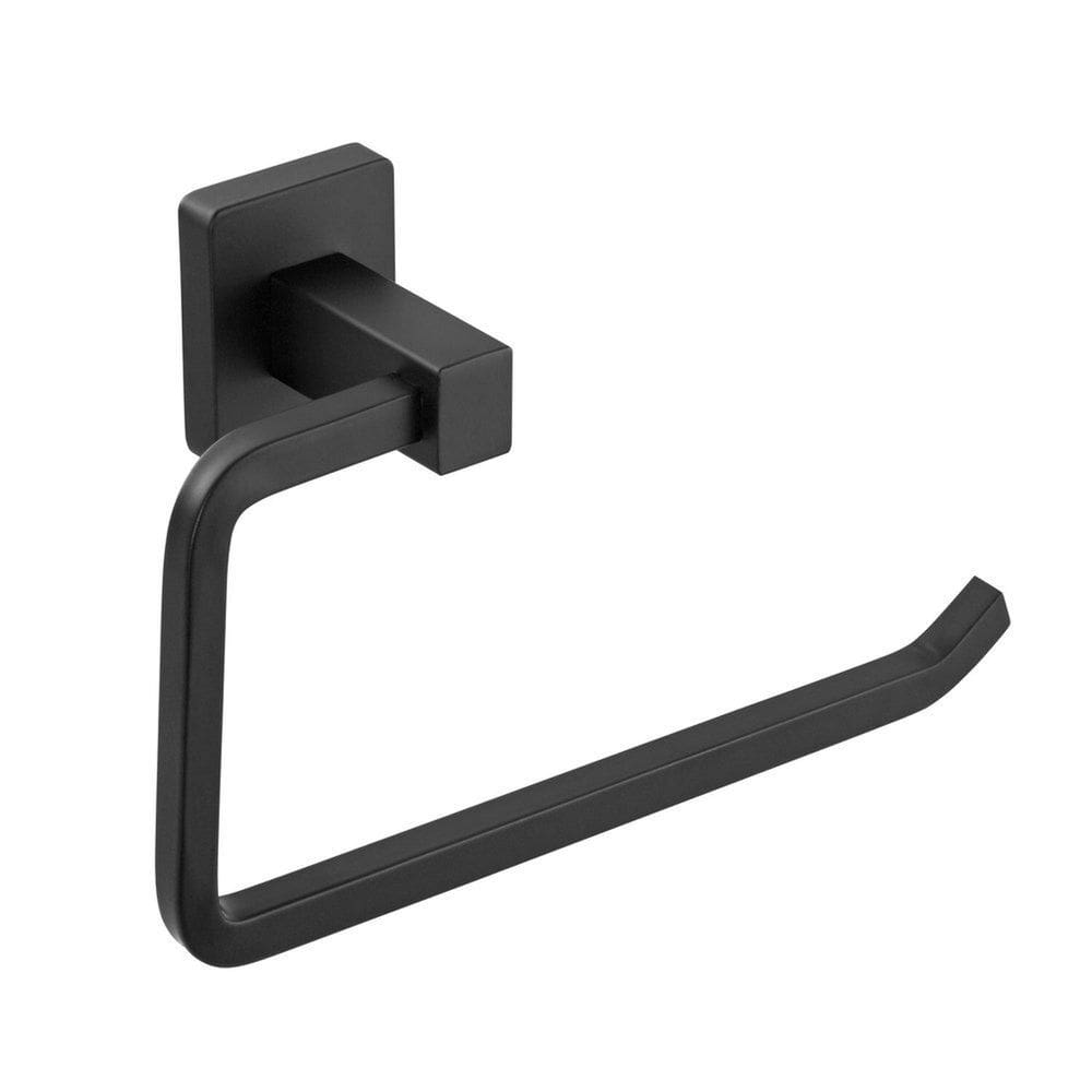 Porta Papel Higiênico de Parede Cubit Preto Matte