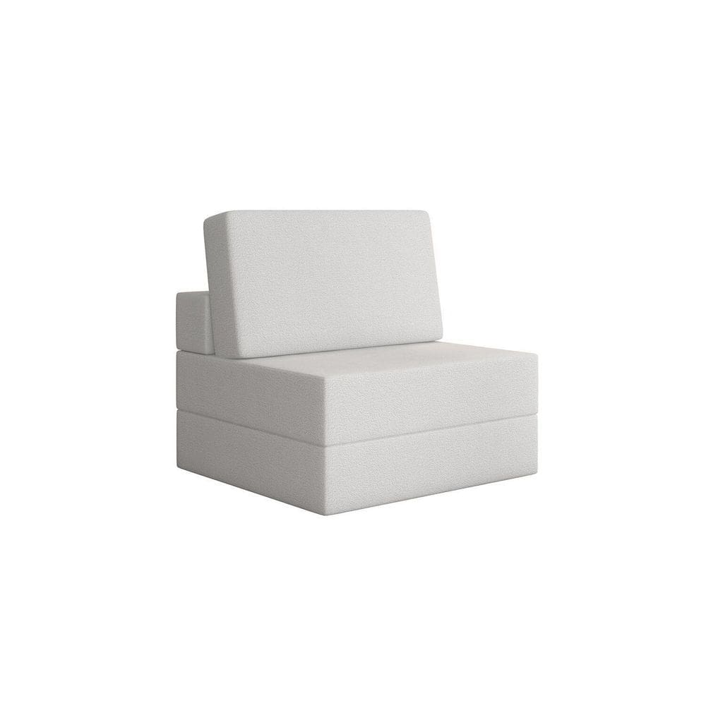 Sofá Cama Modular Flip 1 Lugar Magic Branco