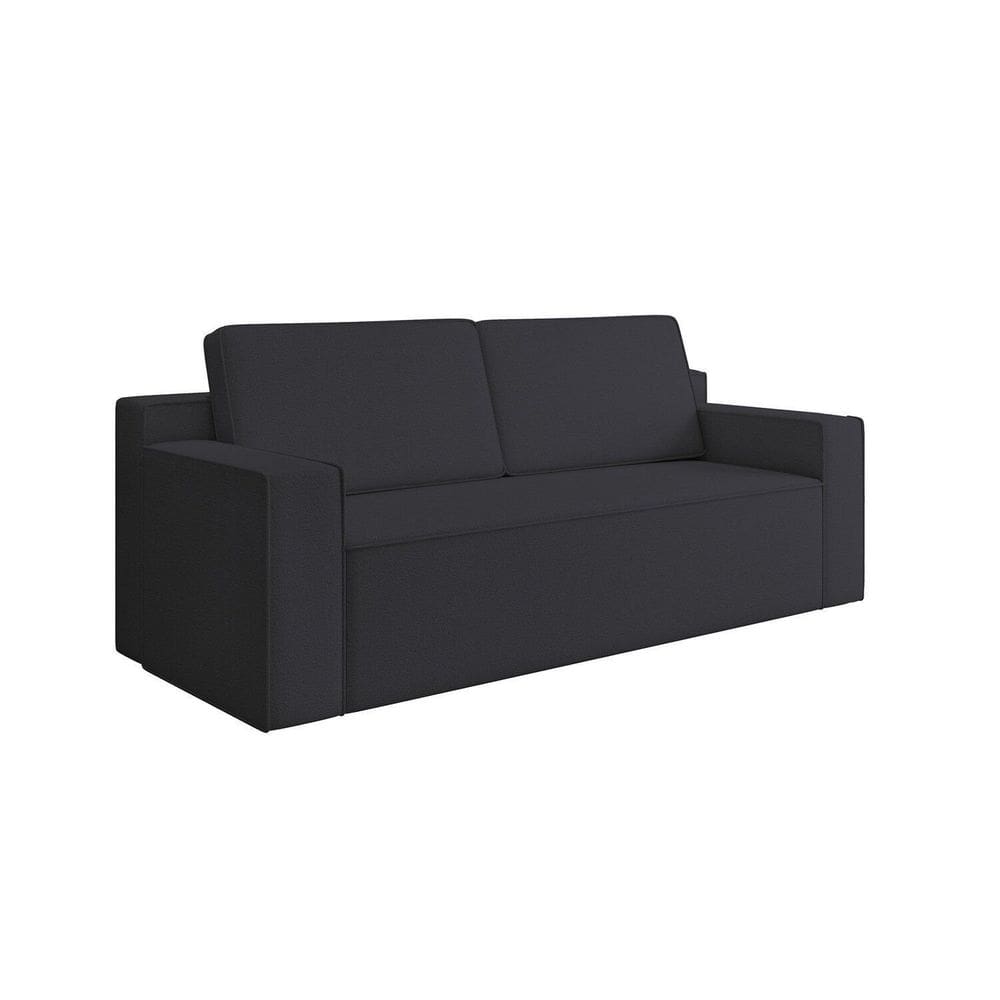 Sofá para Sala de Estar 3 Lugares Magic Preto