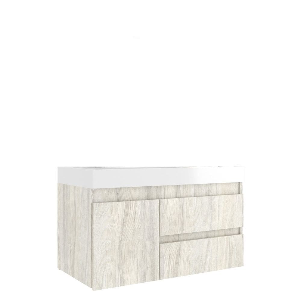 Gabinete para Banheiro 79cm X 50cm Califórnia 80 Carvalho