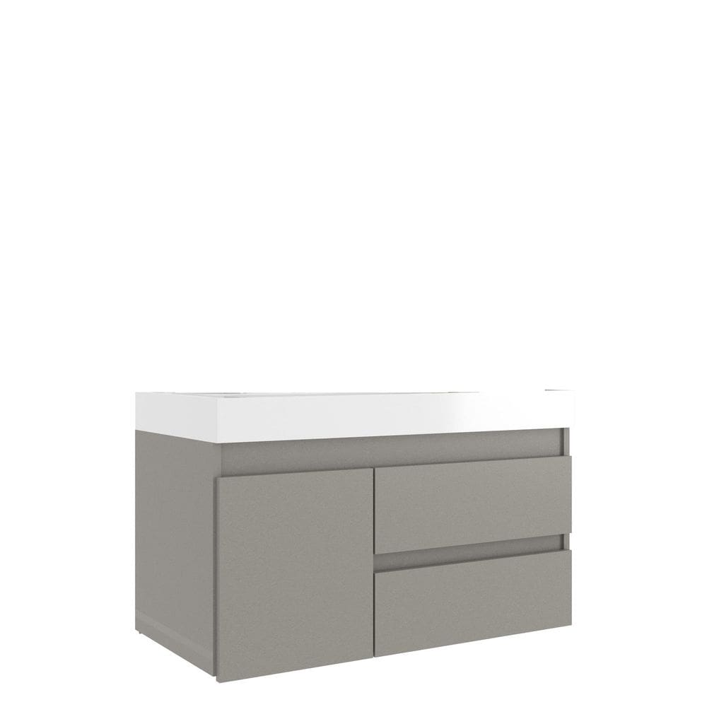 Gabinete para Banheiro 79cm X 50cm Califórnia 80 Cimento