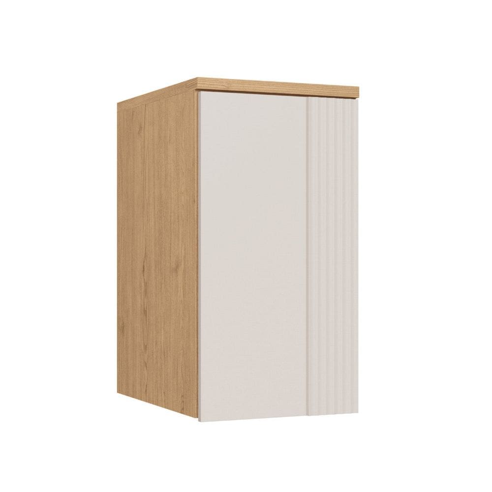 Guarda-roupa Módulo Aéreo 1 Porta Elegance Angelin/Blanc Canelado