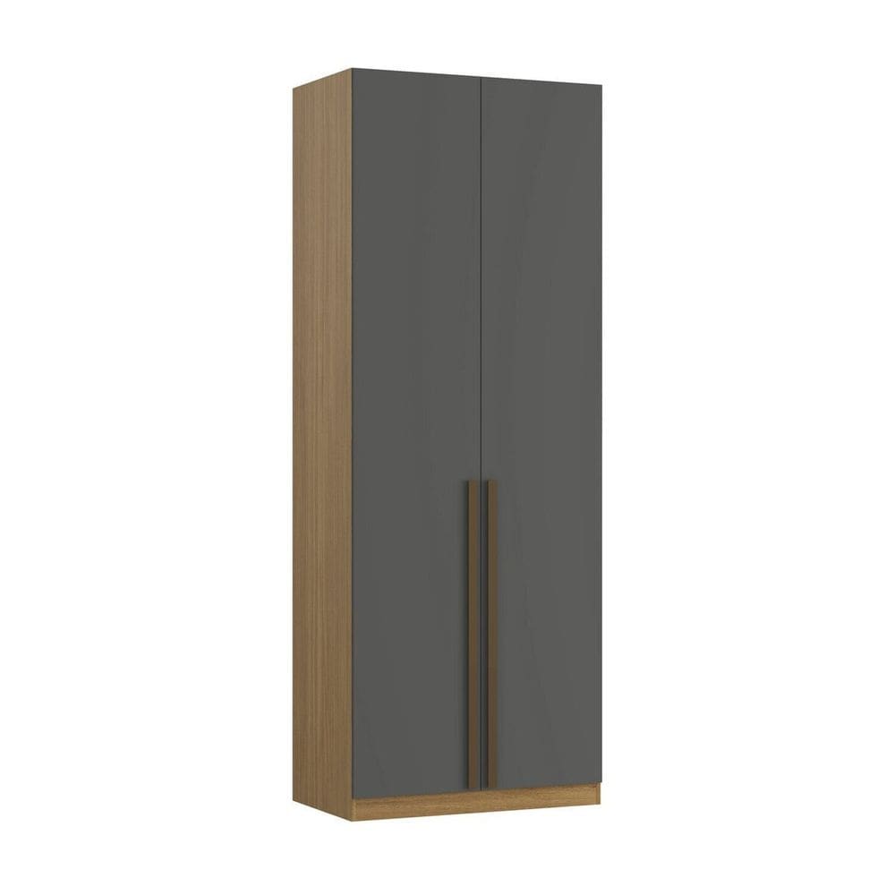 Guarda-roupa Modular 2 Portas Altezza Freijó/Titânio