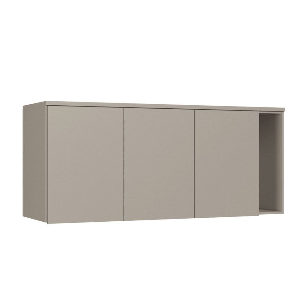 Módulo Aéreo para Quarto 3 Portas Elegance Níquel