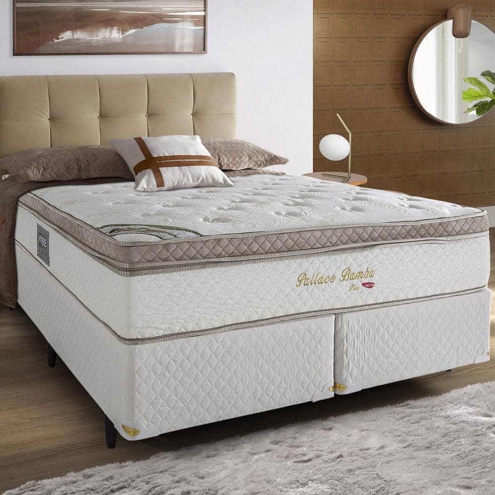 Colchão King Molas Ensacadas 193cm X 32cm Pallace Branco