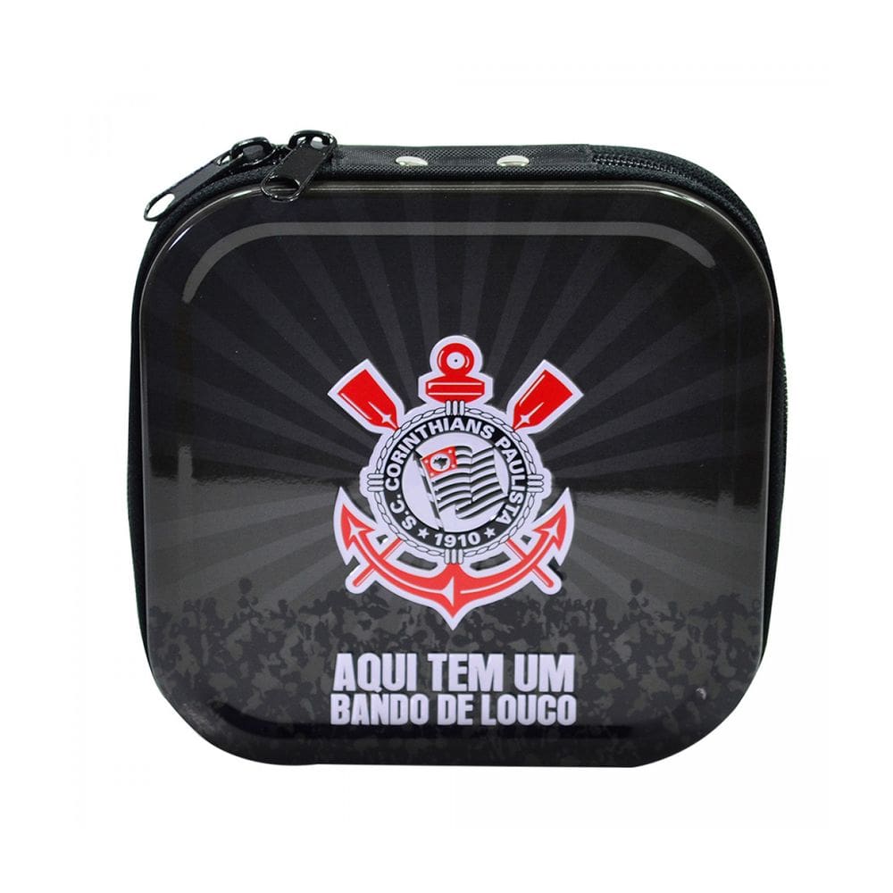 Porta CD do seu time para 24 CDs - Metal