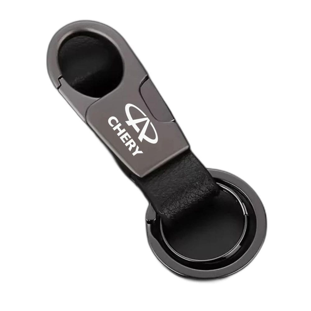 Chaveiro Para Chery Gatilho Couro Premium Tiggo 2 3X 7 Pro B