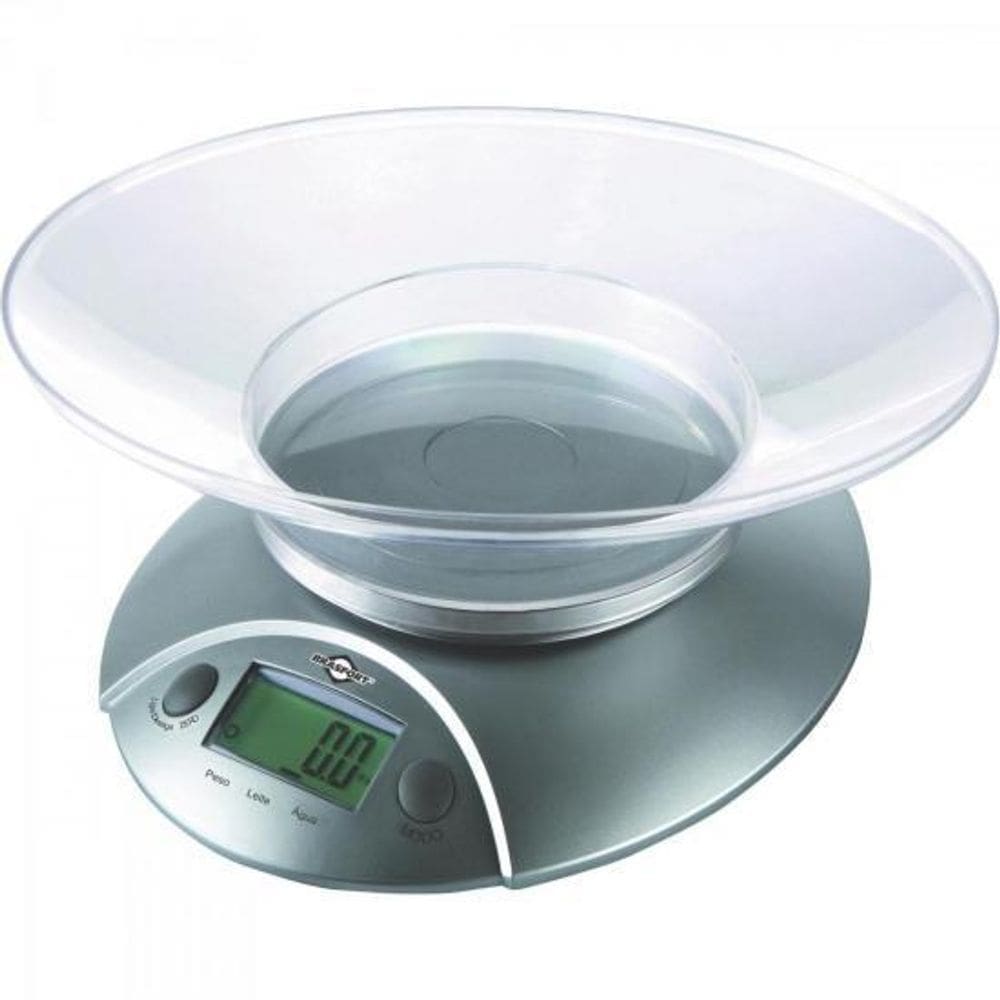 Balança De Cozinha Digital 5Kg Cinza Brasfort